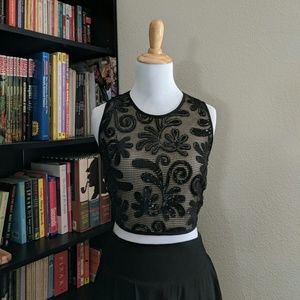 Sienna Sky Cropped Sequin Blouse